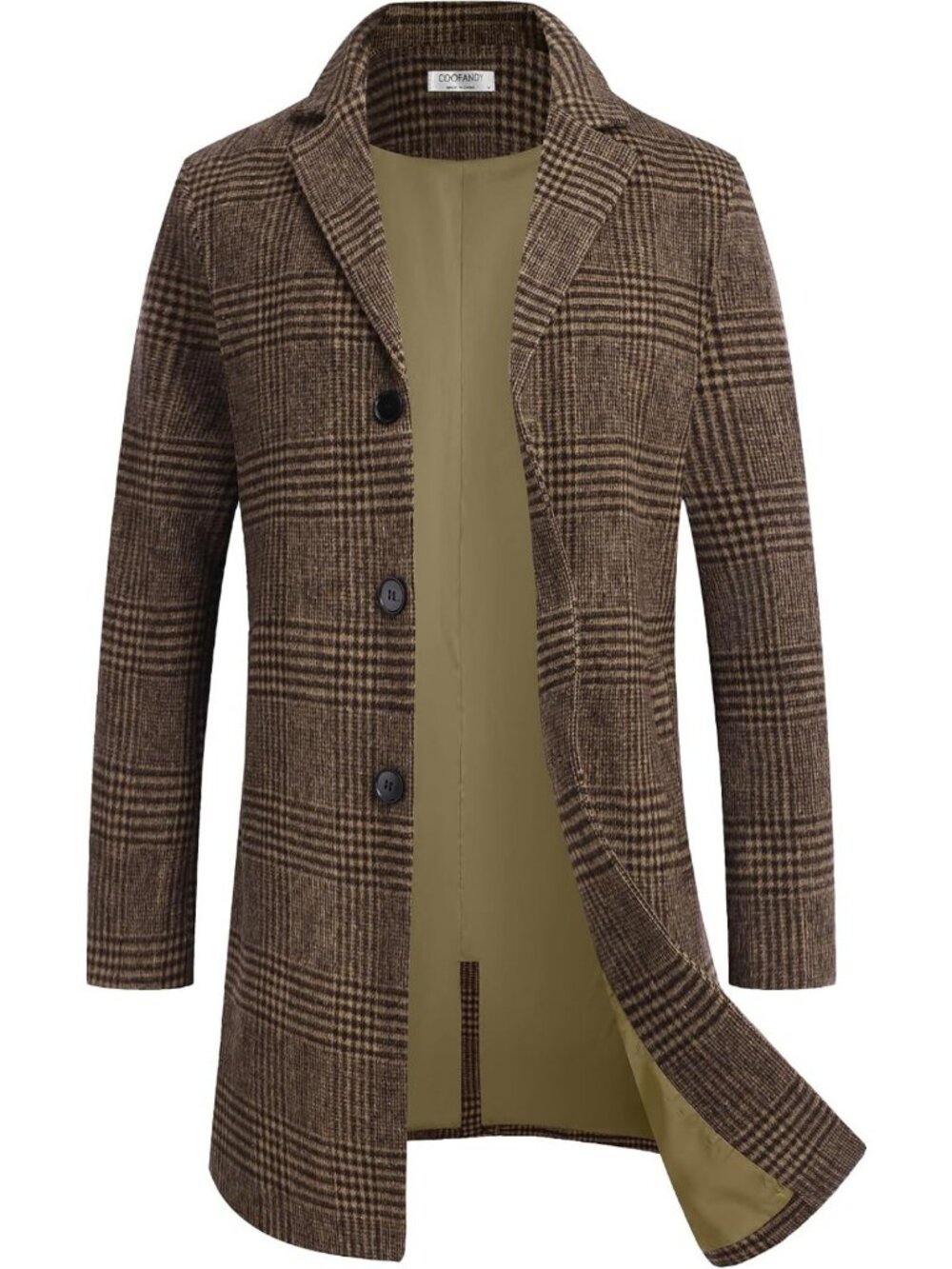 Stylish Men's Wool Blend Winter Trench Coat | Classic Peacoat for Cold Weather